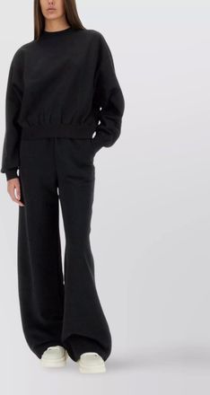 Yohji Yamamoto logo crew neck sweatshirt
