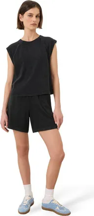Pact Organic Cotton Weekends Raglan Muscle Tee in Washed Black at Nordstrom, Size Xx-Large