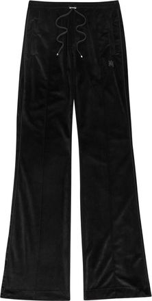 Amiri Logo-embroidered Velvet Track Pant - Black - XL