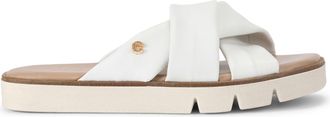 Carvela Womens Leather Vita Cross Strap Sandals - White - Size UK 3