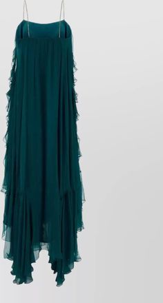 Chlo&eacute; muslin long dress flowing silhouette