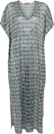 Siyu Abito con scollo a V - Blu