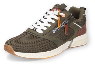 Dockers by Gerli Sneaker DOCKERS BY GERLI, Herren, Gr. 42, gr&uuml;n (khaki), Synthetik, Textil, Schuhe Sneaker, Freizeitschuh, Schn&uuml;rschuh, komfortabler Schuhweite G (=wei