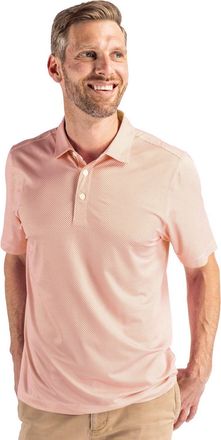Cutter & Buck Pike Eco Symmetry Print Stretch Recycled Mens Polo