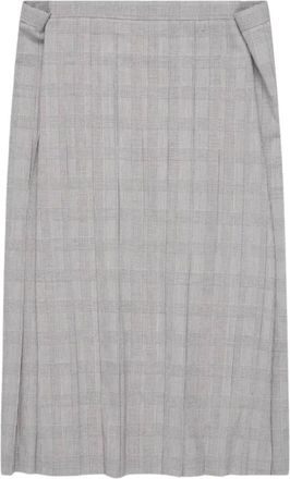 Junya Watanabe Falda de cuadros Glen plisada - Skirts - Mujer - Gris - S
