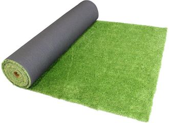 Trade Shop Trade Shop - Prato Sintetico 10mm Finta Erba Tappeto Manto Giardino 4 Sfumature Colore 1x25mt