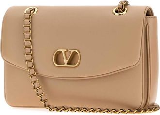 Valentino Garavani Womens Skin Pink Leather Djuna Shoulder Bag Rosesand Borse A Tracolla