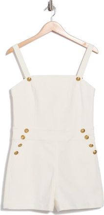 Alice & Olivia Vita Denim Romper in Off White at Nordstrom Rack, Size 32