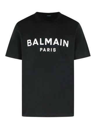 Balmain Black Cotton T-Shirt