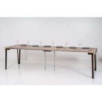 Itamoby Consolle Allungabile in Legno e Ferro H77x40x90/300cm Itamoby Rio Rovere Ruggine Classica