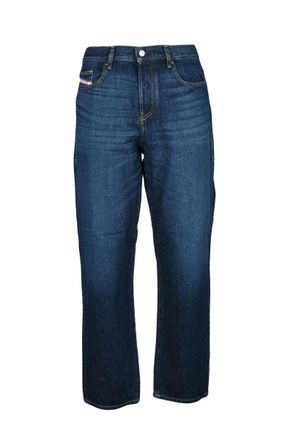 Diesel Blue D-Viker Regular Fit Cotton Jeans