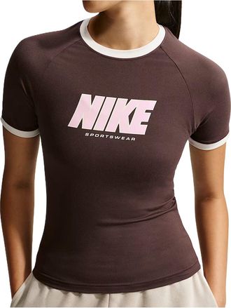Nike (WMNS) Nike Sportswear Fitted T-Shirt Baroque Brown Sail IV5750-237