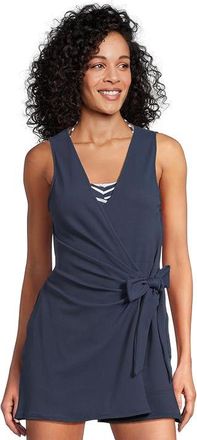 Tommy Bahama Island Cays Wrap Romper Womens Swimwear Mare Navy : MD (US 10-12), Nylon/Spandex