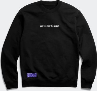 Canada Goose Snow Goose by Snow Goose by Canada Goose Chandail à col rond Dawn à imprimé (Hommes, Hear The Birds Black, TG)