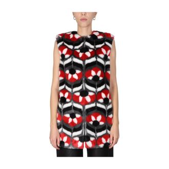 Moschino Dames, Jassen, Veelkleurig, Maat: XS Acryl