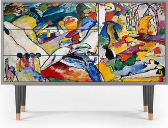 StoryZ Aparador multicolores 3 cajones y 1 puerta L 115 cm