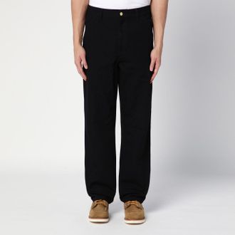 Carhartt Work in Progress Single Knee Pant Black Rinsed in organic cotton