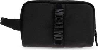 Moschino Cordura Nylon Beautycase - Heren - Toilettassen - Zwart - ONE Size - Nylon - Tassen