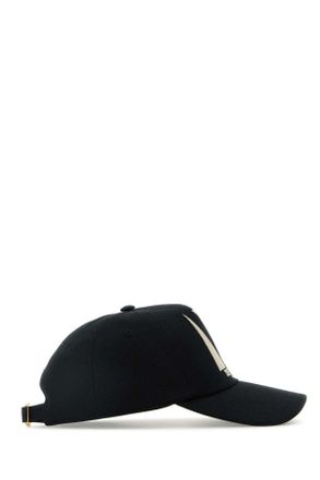 Valentino Garavani Womens Black Cotton Baseball Cap Neroburro Cappelli E Fasce Per Capelli Hat