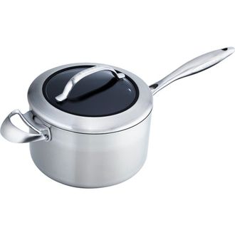 Scanpan CTX 4 Quart Saucepan with Lid, Stainless Steel in Silver at Nordstrom