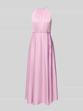 Jake*s Cocktailkleid aus Satin mit Bindeg&uuml;rtel in Rosa, Gr&ouml;&szlig;e 32