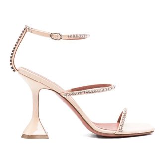 Amina Muaddi High Heel Sandals, female, Pink, Size: 9 US Gilda Sandal 95