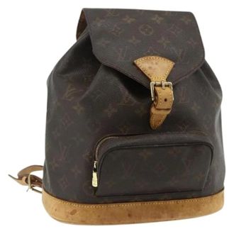 Louis Vuitton Pre-owned Backpacks, female, Brown, Size: ONE SIZE Pre-owned Monogram Canvas Backpack