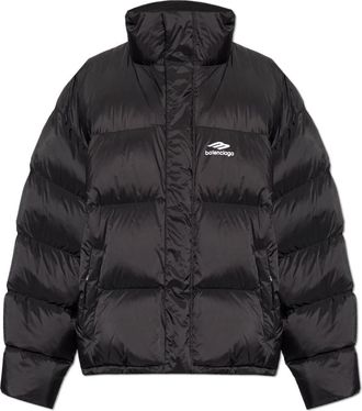 Balenciaga 3B Sports Icon Ski Puffer - Heren - Gewatteerde jassen - Zwart - M - Leer - Jassen
