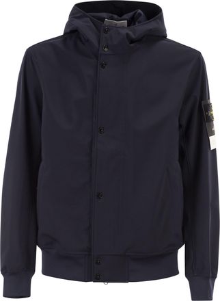 Stone Island Jacket With Hood And Water And Wind Resistant Membrane