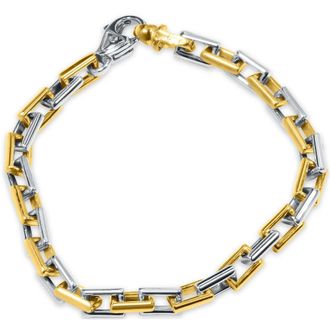 Pompeii3 Mens Link 14k Gold (39gram) or Platinum (63gram) 6.5mm Bracelet 8.5