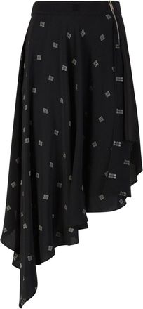 Givenchy asymmetrical skirt - Black
