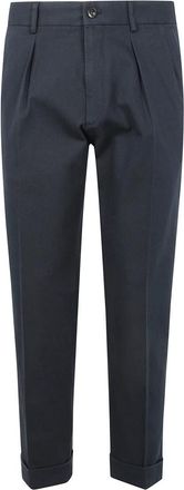 Incotex Tapered Fit Broek - Heren - Chinos - Blauw - S - Katoen - Broeken