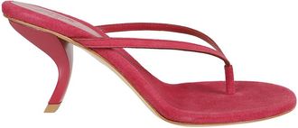 Gia Borghini Red Solid Sandals
