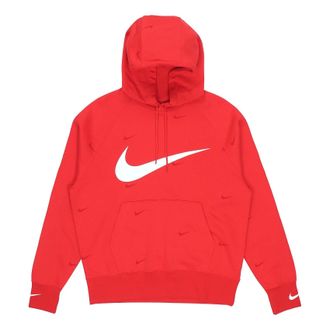 Nike Athleisure Casual Sports hooded Fleece Lined Red DA0111-657