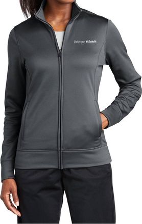 Sport-Tek Ladies Sport Full Zip Top In Smoke Grey
