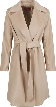 Max Mara Dames, Mantels, Bruin, Maat: XS Wol