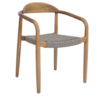 Kenay Home Silla exterior madera de acacia - cuerda natural 57 x 76 cm