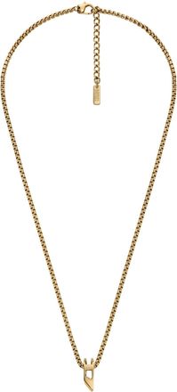 Diesel Stainless Steel Pendant Necklace - Necklaces - Unisex - Gold