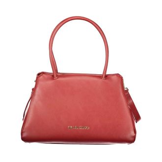 Valentino Handbags, female, Red, Size: ONE SIZE Polyethylene Handbag with Textured Finish