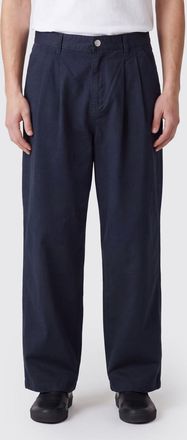 Carhartt Work in Progress Pantaloni Brockman a gamba larga in twill di cotone con pince
