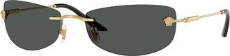 Versace VE2279 100287 Mens Sunglasses Gold Size 60