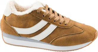 Corkys Footwear Womens Jet Lag Sneaker Shoe In Washed Cognac