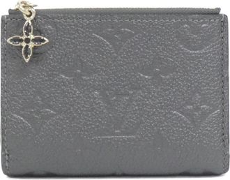 Louis Vuitton Monogram Empreinte Gunmetal Leather Wallet (Bi-Fold) (Pre-Owned)