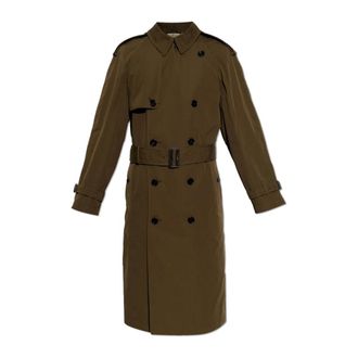 Burberry Trench Coats, male, Green, Size: XL Highbury Trench Coat