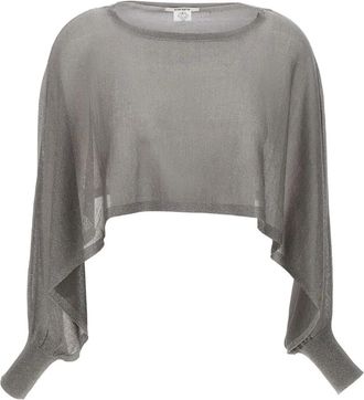 KANGRA Top con dettaglio lam&eacute; - Argento
