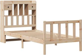 vidaXL Bookcase Bed without Mattress 100x200 cm Solid Wood Pine Vidaxl