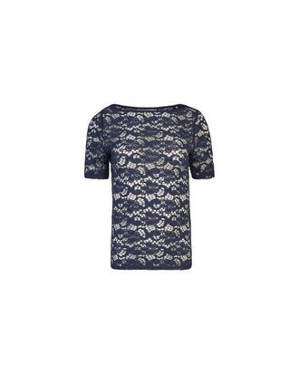 Anne Fontaine Portrait Top in Navy at Nordstrom, Size 40 Eu
