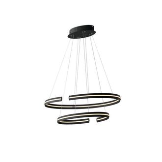 Netlighting Clarke Integrated LED Circular Ceiling Pendant 80Cm Black 4000K