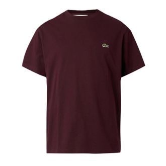Lacoste Katoenen T-shirt - Heren - Tops - Bruin - Maat: L Katoen