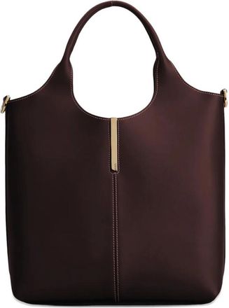 Tod's Maroon Leather Mini Tote